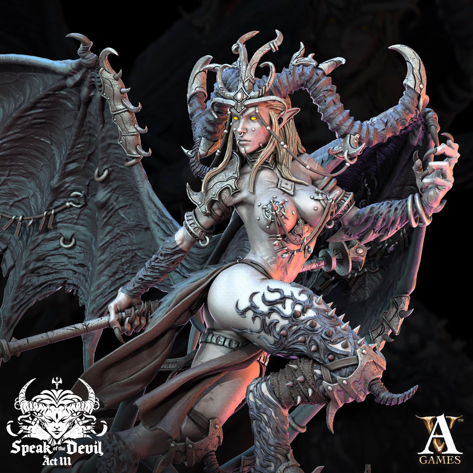 3D Printed Archvillain Games Illyra'Vash The First Harlot Speak of the Devil Vol. III 28 32mm D&D - Charming Terrain