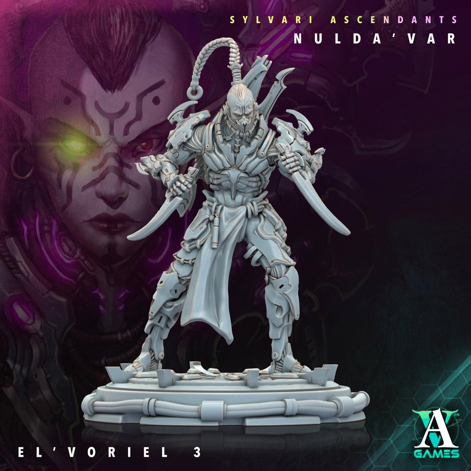 3D Printed Archvillain Games Sylvari Ascendants - Nulda Var El Voriel 28 32mm D&D - Charming Terrain