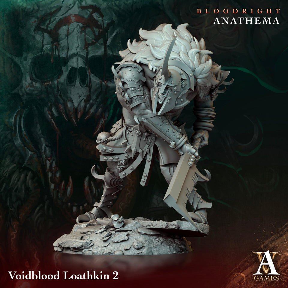 3D Printed Archvillain Games Voidblood Loathkin Bloodright - Anathema 28 32mm D&D - Charming Terrain