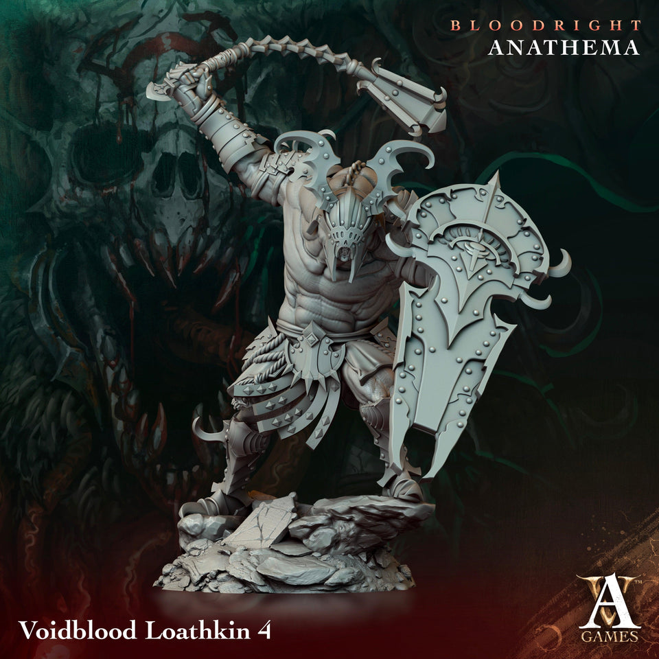 3D Printed Archvillain Games Voidblood Loathkin Bloodright - Anathema 28 32mm D&D - Charming Terrain