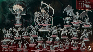3D Printed Archvillain Games Voidblood Loathkin Bloodright - Anathema 28 32mm D&D - Charming Terrain