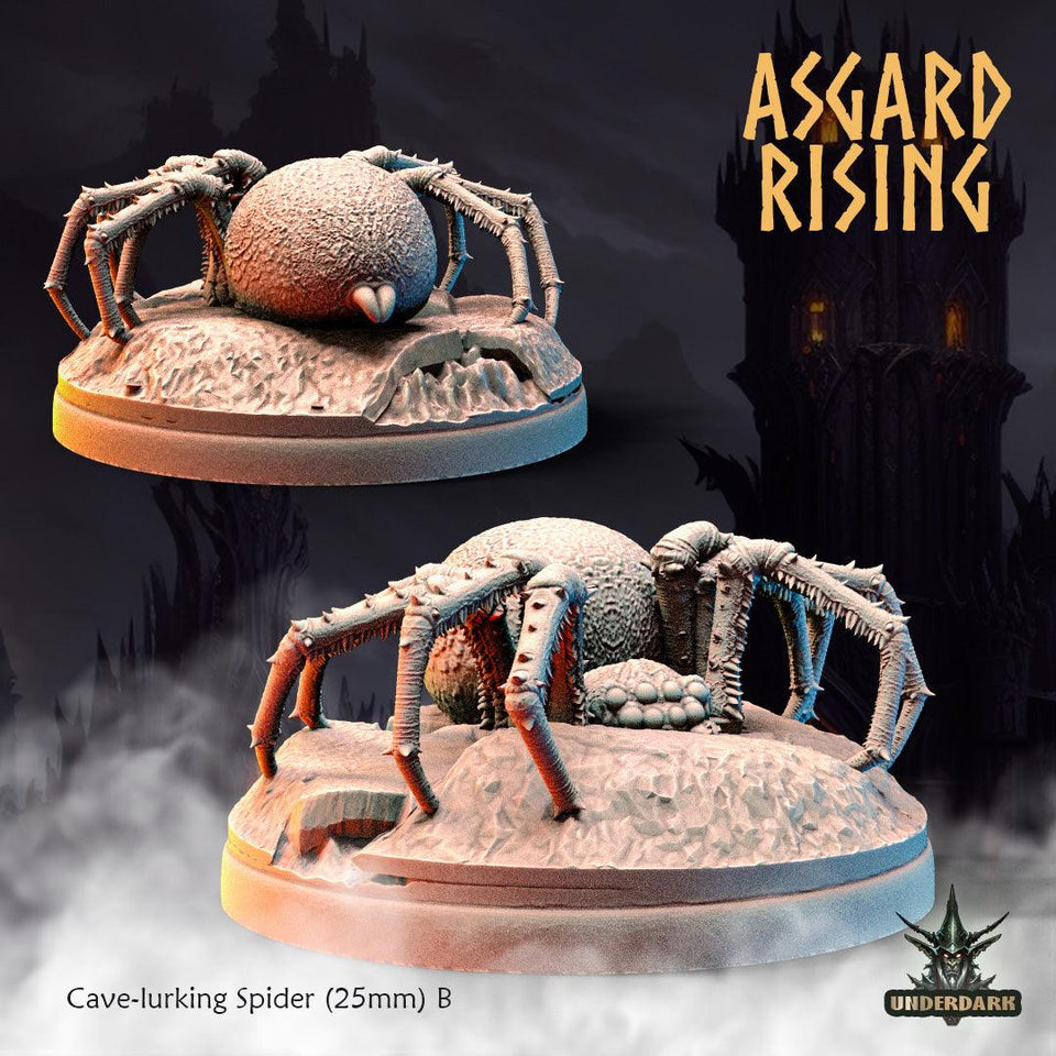 3D Printed Asgard Rising Cave-Lurking Spiders Set 1 28 32 mm Wargaming DnD - Charming Terrain