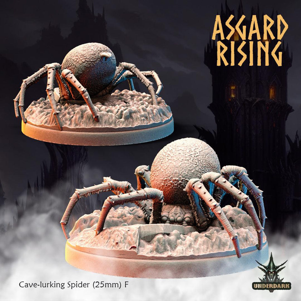 3D Printed Asgard Rising Cave-Lurking Spiders Set 1 28 32 mm Wargaming DnD - Charming Terrain
