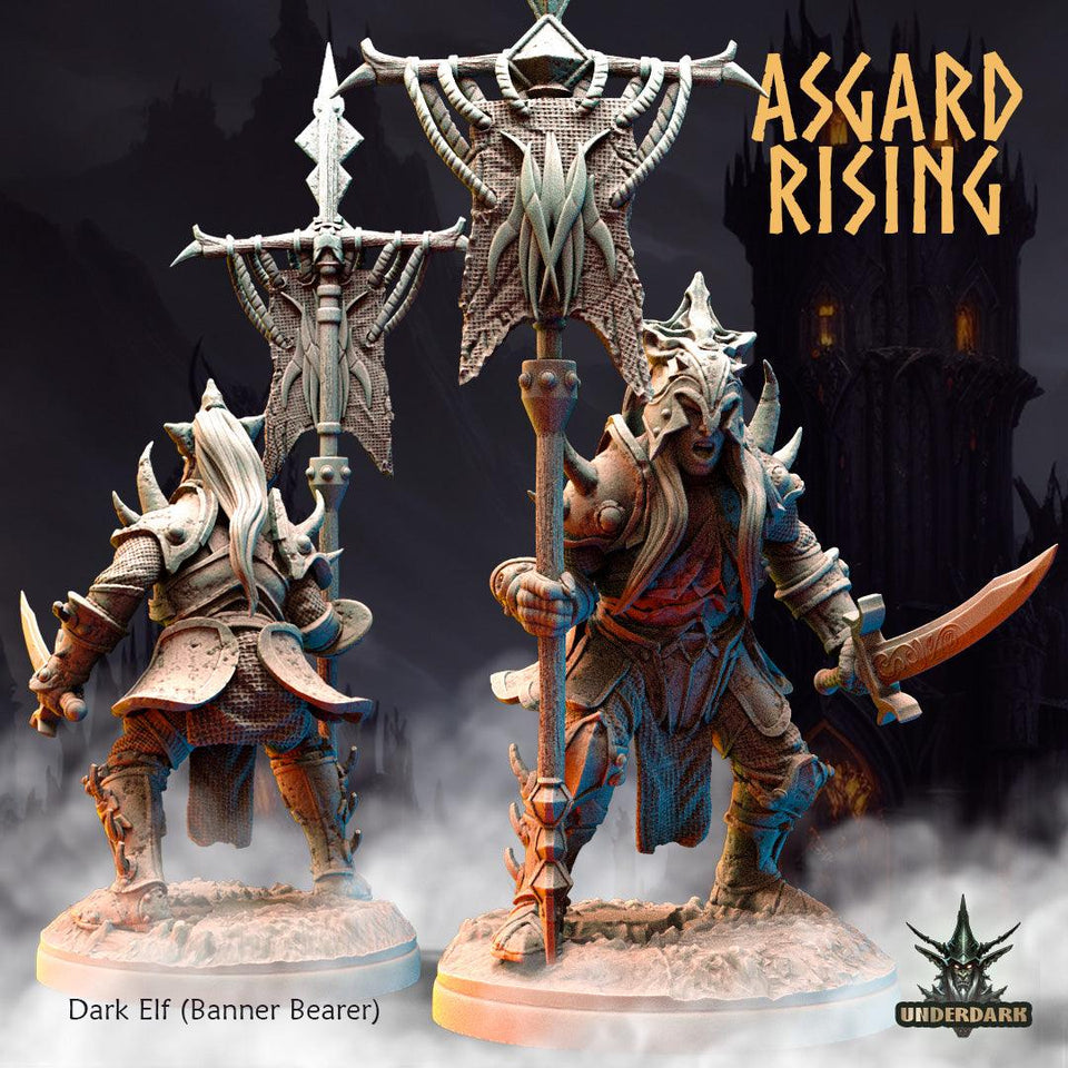 3D Printed Asgard Rising Dark Elves 28 32 mm Wargaming DnD - Charming Terrain