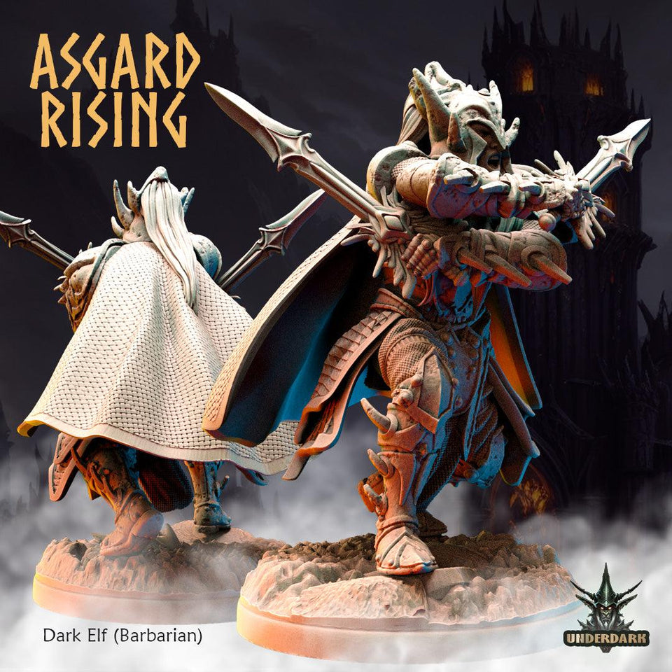 3D Printed Asgard Rising Dark Elves 28 32 mm Wargaming DnD - Charming Terrain