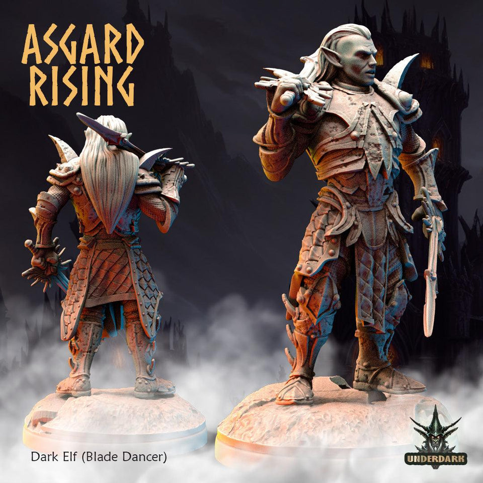 3D Printed Asgard Rising Dark Elves 28 32 mm Wargaming DnD - Charming Terrain