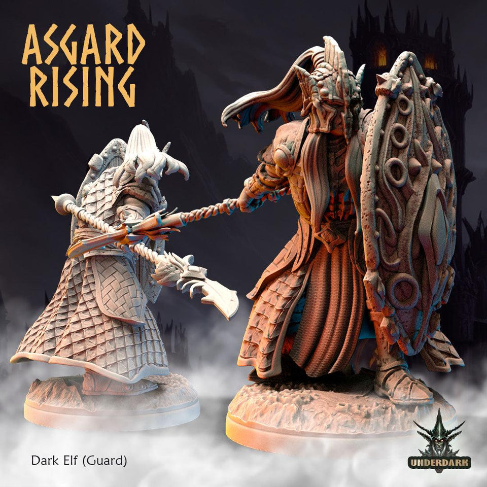 3D Printed Asgard Rising Dark Elves 28 32 mm Wargaming DnD - Charming Terrain