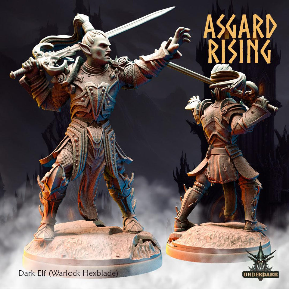 3D Printed Asgard Rising Dark Elves 28 32 mm Wargaming DnD - Charming Terrain
