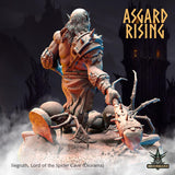 3D Printed Asgard Rising Siegruth Lord of the Spider Cave Diorama 28 32 mm Wargaming DnD - Charming Terrain