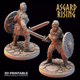 3D Printed Asgard Rising Viking Shieldmaidens Set 1 Viking Shieldmaidens Sets 28 32 mm Wargaming DnD - Charming Terrain