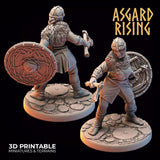 3D Printed Asgard Rising Viking Shieldmaidens Set 2 Viking Shieldmaidens Sets 28 32 mm Wargaming DnD - Charming Terrain