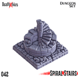 3D Printed Cast n Play Death x Tiles - Stairs Ramp Set 28mm 32mm D&D - Charming Terrain