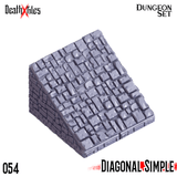3D Printed Cast n Play Death x Tiles - Stairs Ramp Set 28mm 32mm D&D - Charming Terrain