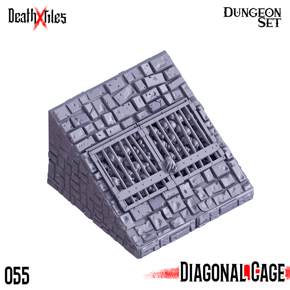 3D Printed Cast n Play Death x Tiles - Stairs Ramp Set 28mm 32mm D&D - Charming Terrain