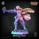3D Printed Cast n Play Human Cleric 28mm 32mm D&D - Charming Terrain