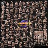 3D Printed Cast n Play Modular Hands Huppus, Space Mercenaries Set 28mm 32mm D&D - Charming Terrain