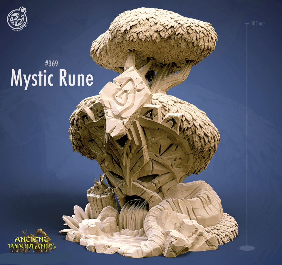 3D Printed Cast n Play Mystic Rune 28mm 32mm D&D - Charming Terrain