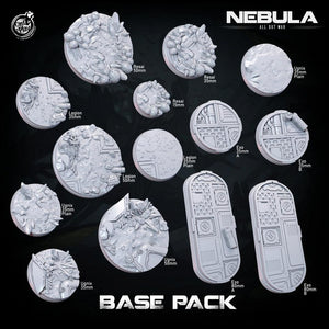 3D Printed Cast n Play Nebula Bases Pack Nebula All Out War 28mm 32mm D&D - Charming Terrain