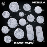3D Printed Cast n Play Nebula Bases Pack Nebula All Out War 28mm 32mm D&D - Charming Terrain