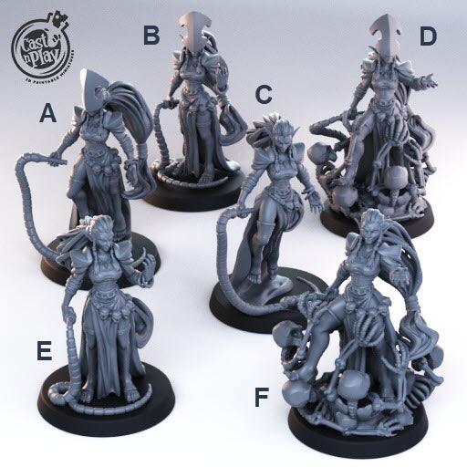 3D Printed Cast n Play Necromancers Set 28mm 32mm D&D - Charming Terrain