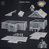 3D Printed Cast n Play Peasant's House Kingdom Of Thamarya 28mm 32mm D&D - Charming Terrain