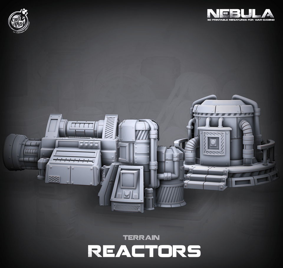 3D Printed Cast n Play Reactors Nebula Origins 28mm 32mm D&D - Charming Terrain