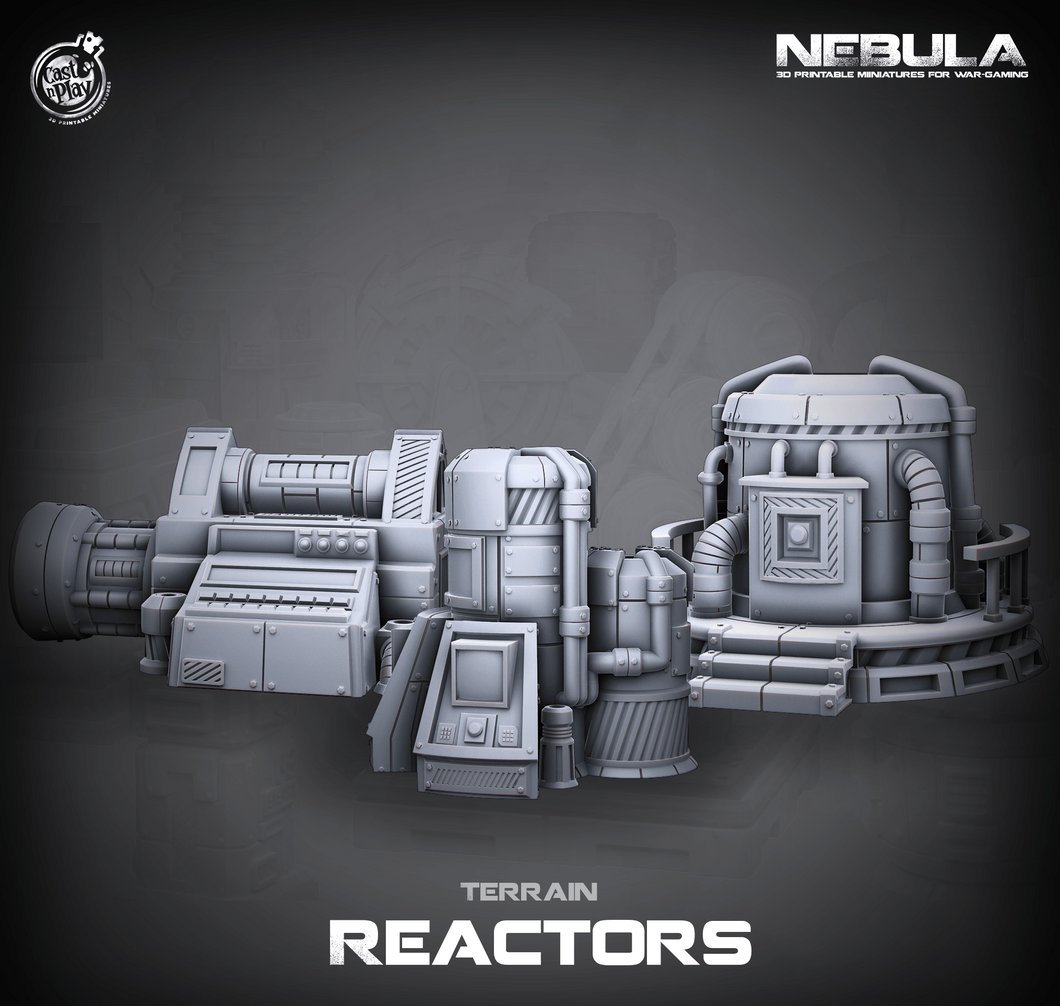 3D Printed Cast n Play Reactors Nebula Origins 28mm 32mm D&D - Charming Terrain