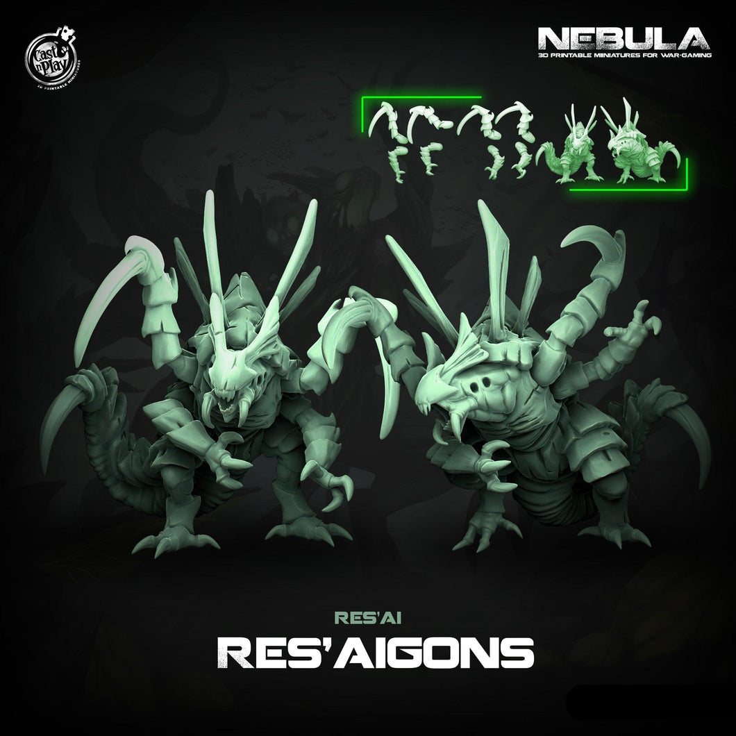 3D Printed Cast n Play Res'aigons Nebula Origins 28mm 32mm D&D - Charming Terrain