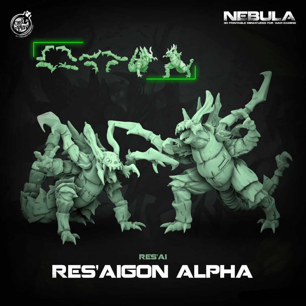 3D Printed Cast n Play Resaigon Alpha Nebula Origins 28mm 32mm D&D - Charming Terrain