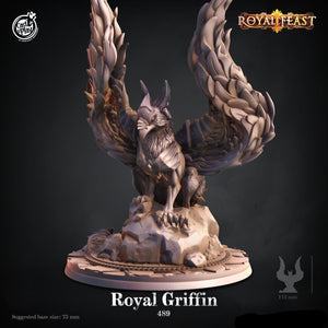 3D Printed Cast n Play Royal Griffin 28mm 32mm D&D - Charming Terrain