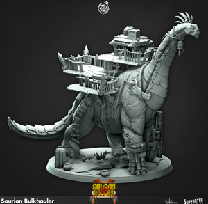 3D Printed Cast n Play Saurian Bulkhauler Saurus Rovers Set 28mm 32mm D&D - Charming Terrain
