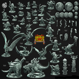 3D Printed Cast n Play Saurian Sentinels Saurus Rovers Set 28mm 32mm D&D - Charming Terrain