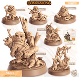 3D Printed Cast n Play Sloo - Sloth Companions 28mm 32mm D&D - Charming Terrain