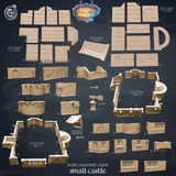 3D Printed Cast n Play Small Castle Kingdom Of Thamarya 28mm 32mm D&D - Charming Terrain