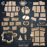 3D Printed Cast n Play Small Castle Kingdom Of Thamarya 28mm 32mm D&D - Charming Terrain
