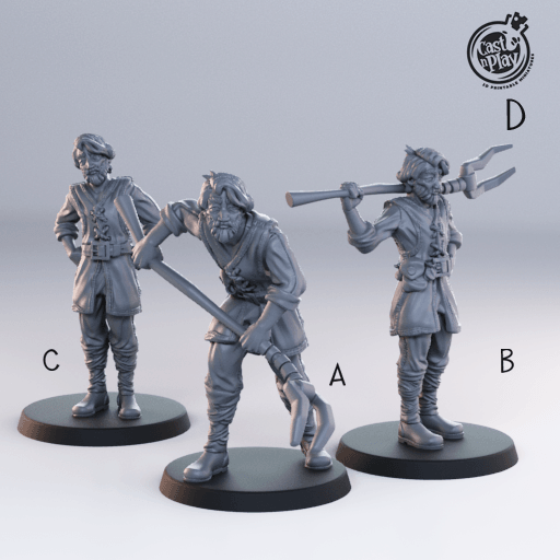 3D Printed Cast n Play Stable Keeper Townsfolk 28mm 32mm D&D - Charming Terrain