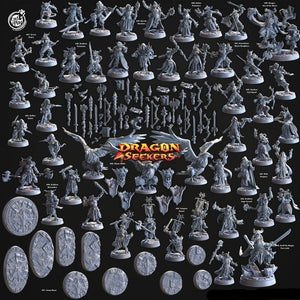 3D Printed Cast n Play Stalker Sisters Dragon Seekers 28mm 32mm D&D - Charming Terrain