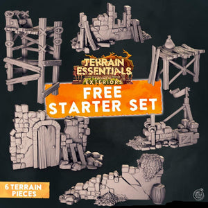 3D Printed Cast n Play Terrain Essentials Exteriors Vol. III - Starter Set 28mm 32mm D&D - Charming Terrain