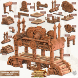 3D Printed Cast n Play Terrain Essentials - Steampunk Workshop Bridge 28mm 32mm - Charming Terrain