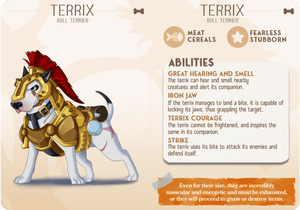 3D Printed Cast n Play Terrix - Bull Terrier Companions 28mm 32mm D&D - Charming Terrain