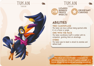 3D Printed Cast n Play Tukan - Toucan Companions 28mm 32mm D&D - Charming Terrain