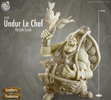 3D Printed Cast n Play Undur Le Chef 28mm 32mm D&D - Charming Terrain