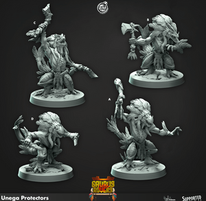 3D Printed Cast n Play Unega Protectors Saurus Rovers Set 28mm 32mm D&D - Charming Terrain