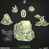 3D Printed Cast n Play Volktoad Altar Mire Volktoads Set 28mm 32mm D&D - Charming Terrain