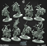 3D Printed Cast n Play War Stallions Riders of Doom Set 28mm 32mm D&D - Charming Terrain