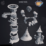 3D Printed Cast n Play Wizard's Tower Kingdom Of Thamarya 28mm 32mm D&D - Charming Terrain