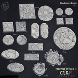 3D Printed Cast n Play Woodenhorn Bases Set 28mm 32mm D&D - Charming Terrain