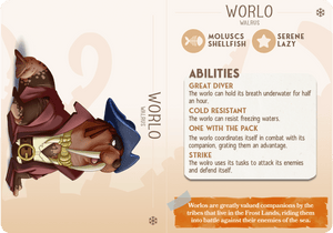 3D Printed Cast n Play Worlo - Walrus Companions 28mm 32mm D&D - Charming Terrain