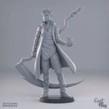 3D Printed Cast n Play Young Fire Wizard 28mm 32mm D&D - Charming Terrain