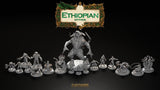 3D Printed Clay Cyanide Aksum Warriors Ethiopian Mythos 28 32 mm D&D - Charming Terrain